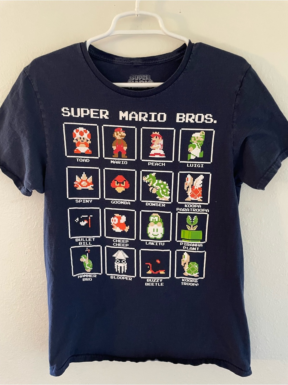 Super Mario Bros. Graphic Tee - Navy Short Sleeve